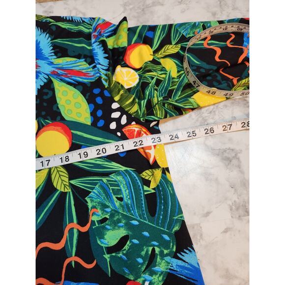 Cuddl Duds‎ Womens Multicolor Rainforest Long  Sleeve Open Front Cardigan  Small - Picture 5 of 6